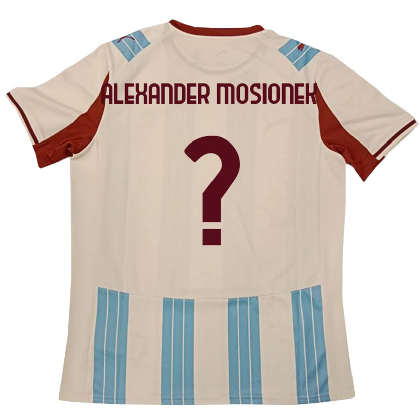 Danxen Criança Camisola Kamil Alexander Mosionek #0 Azul Celeste Branco Alternativa 2025/26 Camisa Brasil