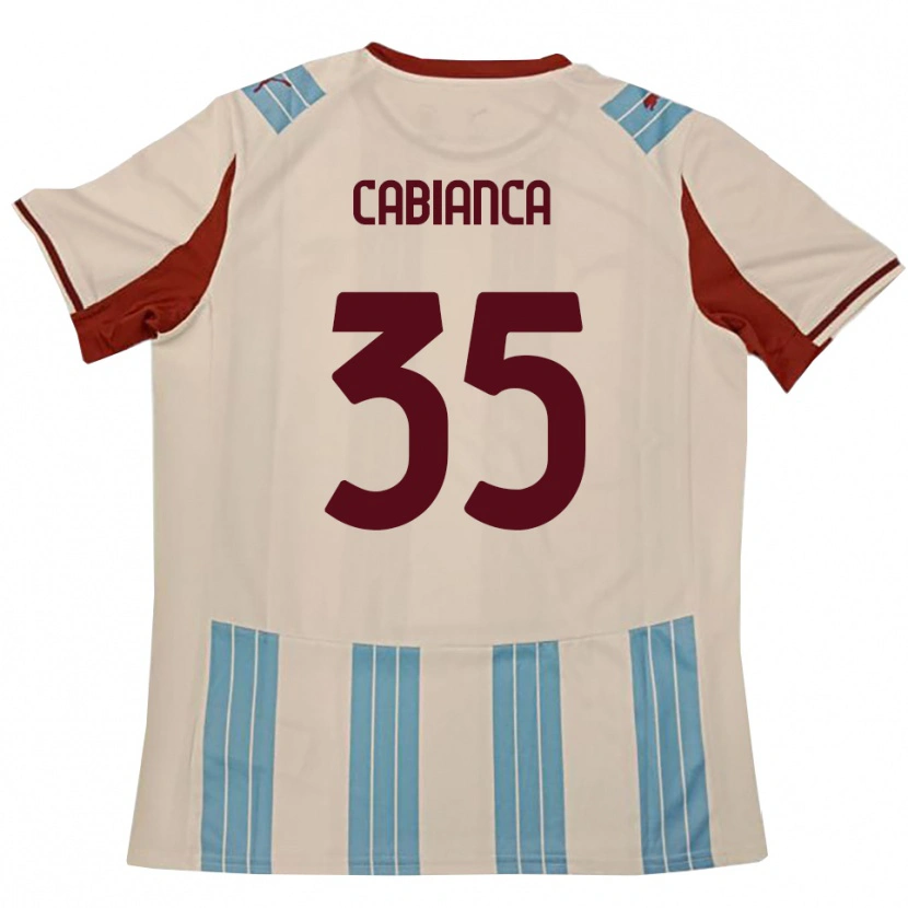 Danxen Criança Camisola Eddy Cabianca #35 Azul Celeste Branco Alternativa 2025/26 Camisa Brasil