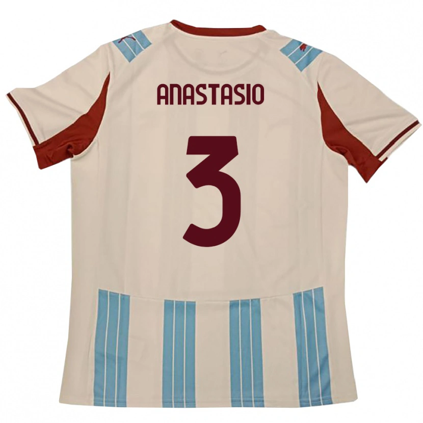 Danxen Criança Camisola Armando Anastasio #3 Azul Celeste Branco Alternativa 2025/26 Camisa Brasil