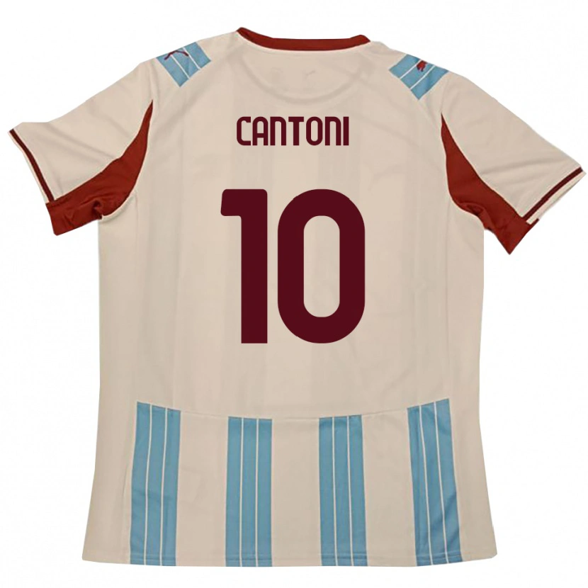 Danxen Criança Camisola Simone Cantoni #10 Azul Celeste Branco Alternativa 2025/26 Camisa Brasil