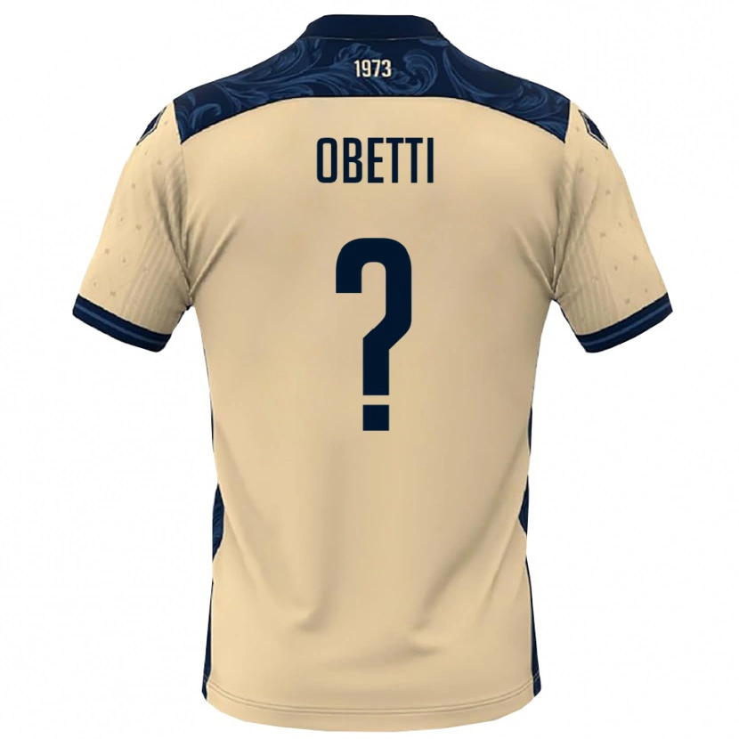 Danxen Criança Camisola Gianmarco Obetti #0 Branco Marinho Alternativa 2025/26 Camisa Brasil