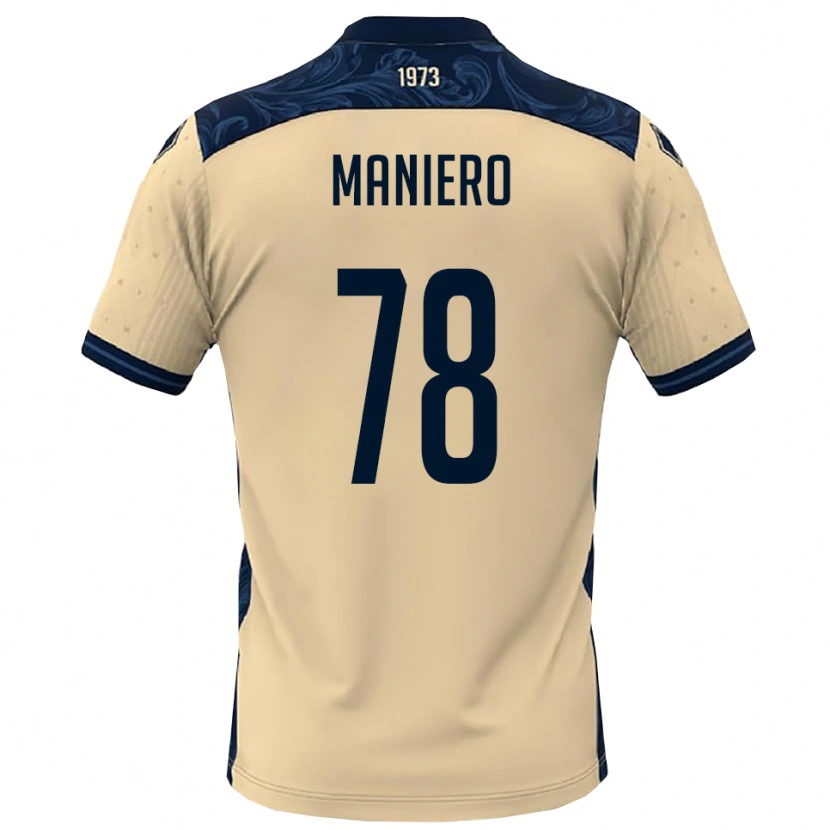Danxen Criança Camisola Luca Maniero #78 Branco Marinho Alternativa 2025/26 Camisa Brasil