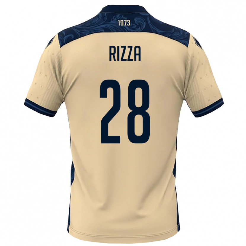 Danxen Criança Camisola Alessio Rizza #28 Branco Marinho Alternativa 2025/26 Camisa Brasil