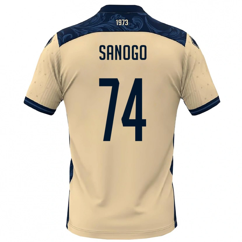 Danxen Criança Camisola Ahmed Sanogo #74 Branco Marinho Alternativa 2025/26 Camisa Brasil