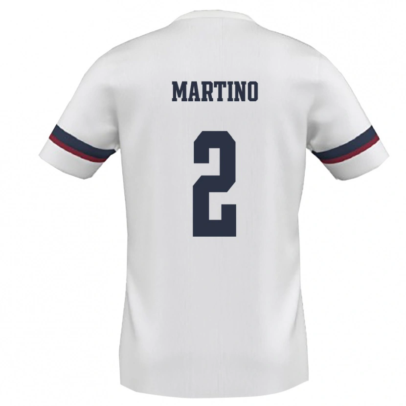 Danxen Criança Camisola Simone Martino #2 Branco Vermelho Alternativa 2025/26 Camisa Brasil