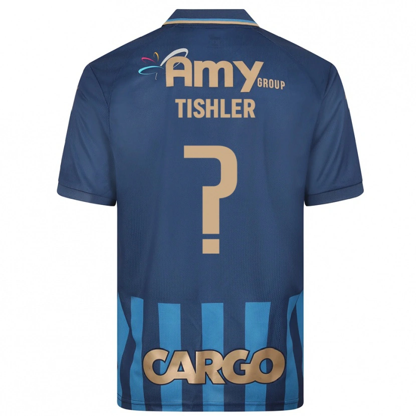 Danxen Criança Camisola Daniel Tishler #0 Azul Marinho Alternativa 2025/26 Camisa Brasil