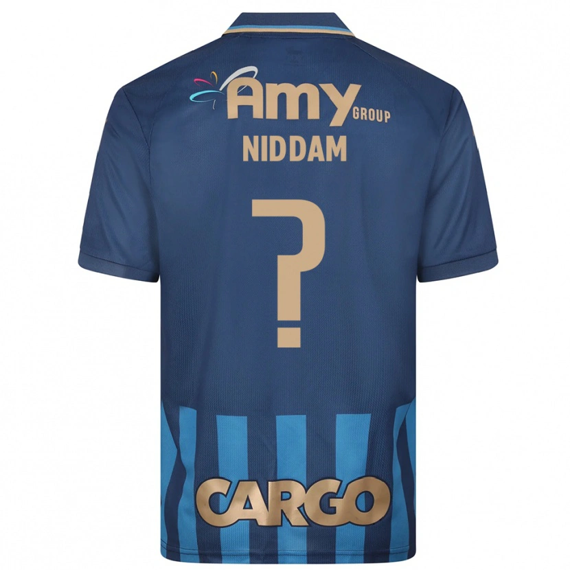 Danxen Criança Camisola Nadav Niddam #0 Azul Marinho Alternativa 2025/26 Camisa Brasil
