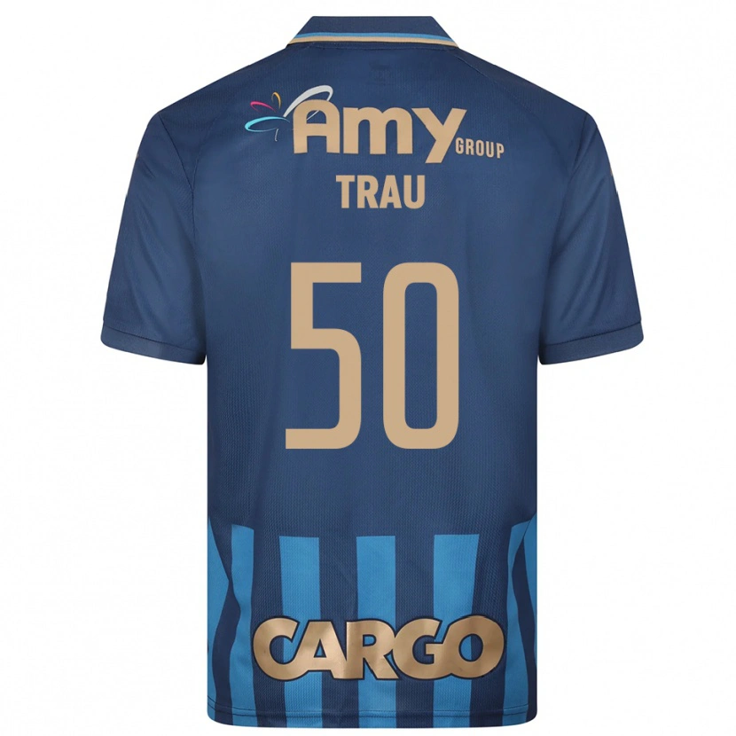 Danxen Criança Camisola Idan Trau #50 Azul Marinho Alternativa 2025/26 Camisa Brasil