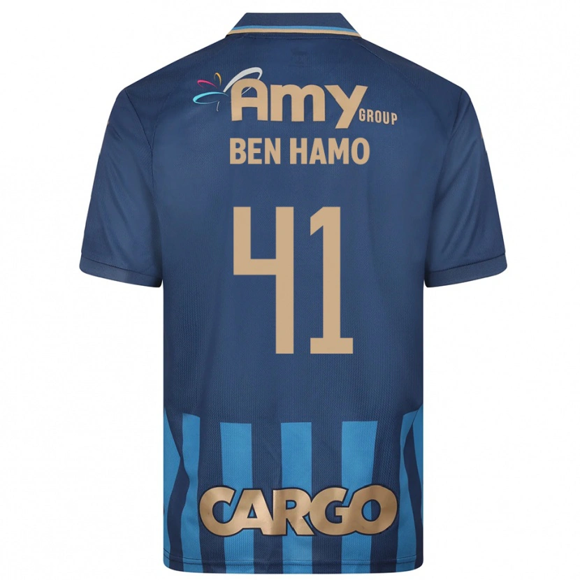 Danxen Criança Camisola Itay Ben Hamo #41 Azul Marinho Alternativa 2025/26 Camisa Brasil