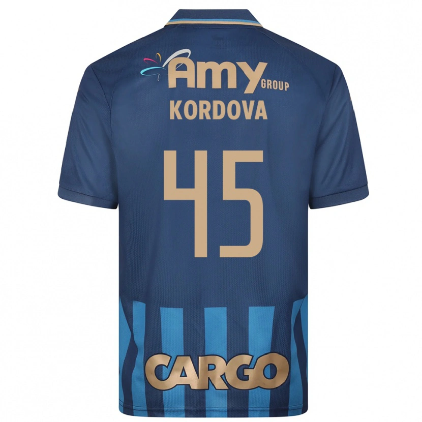 Danxen Criança Camisola Adir Córdoba #45 Azul Marinho Alternativa 2025/26 Camisa Brasil