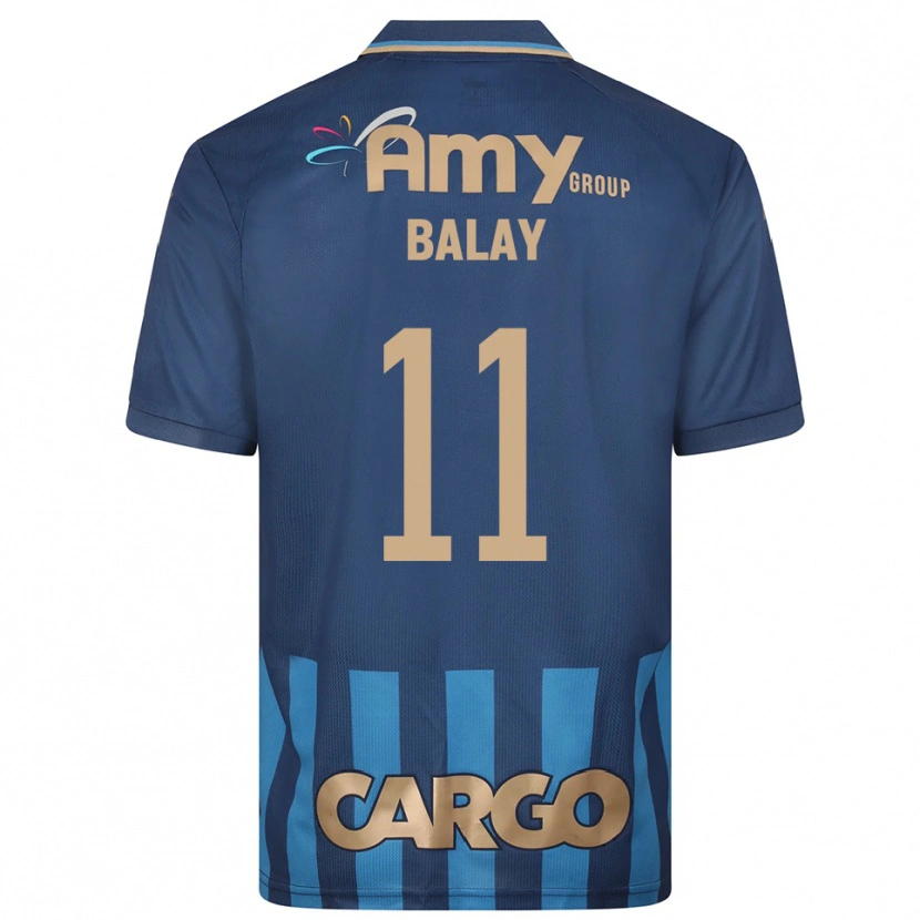Danxen Criança Camisola Yehuda Balay #11 Azul Marinho Alternativa 2025/26 Camisa Brasil