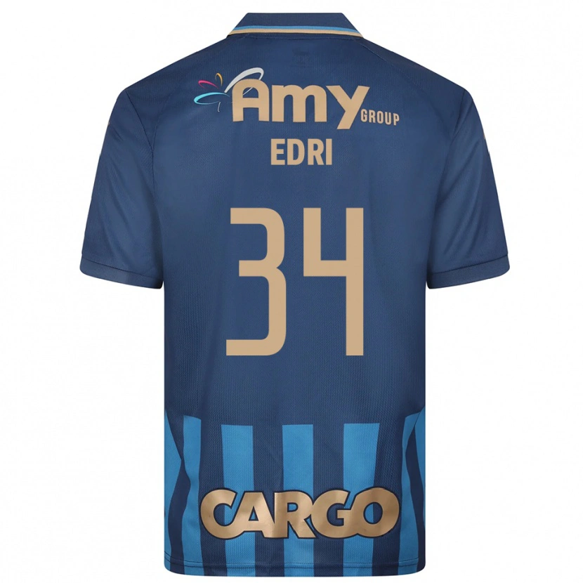 Danxen Criança Camisola Shon Edri #34 Azul Marinho Alternativa 2025/26 Camisa Brasil