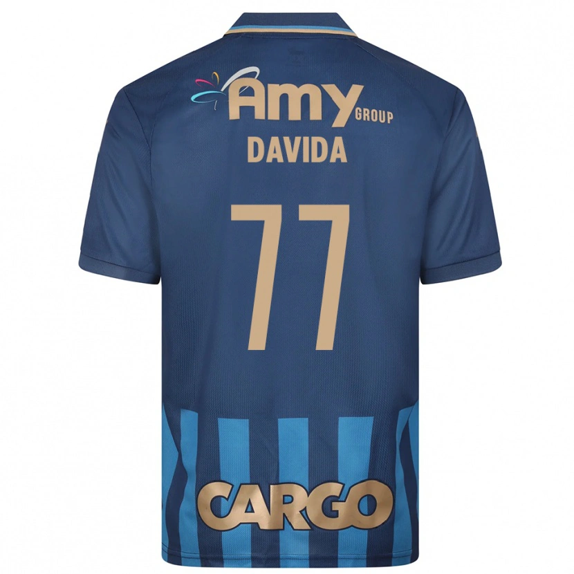 Danxen Criança Camisola Osher Davida #77 Azul Marinho Alternativa 2025/26 Camisa Brasil