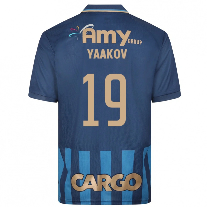 Danxen Criança Camisola Noam Yaakov #19 Azul Marinho Alternativa 2025/26 Camisa Brasil
