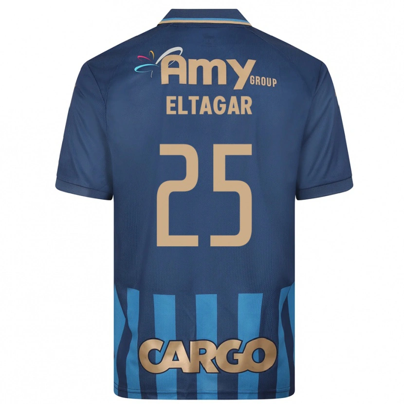 Danxen Criança Camisola Barak Eltagar #25 Azul Marinho Alternativa 2025/26 Camisa Brasil