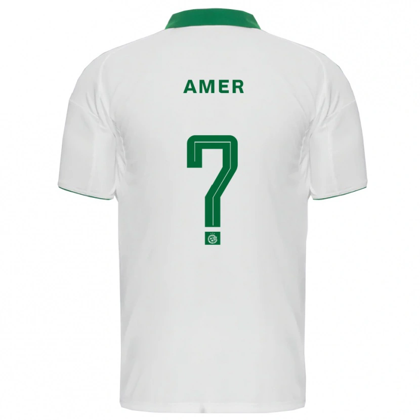 Danxen Criança Camisola Mohamad Amer #0 Branco Verde Alternativa 2025/26 Camisa Brasil