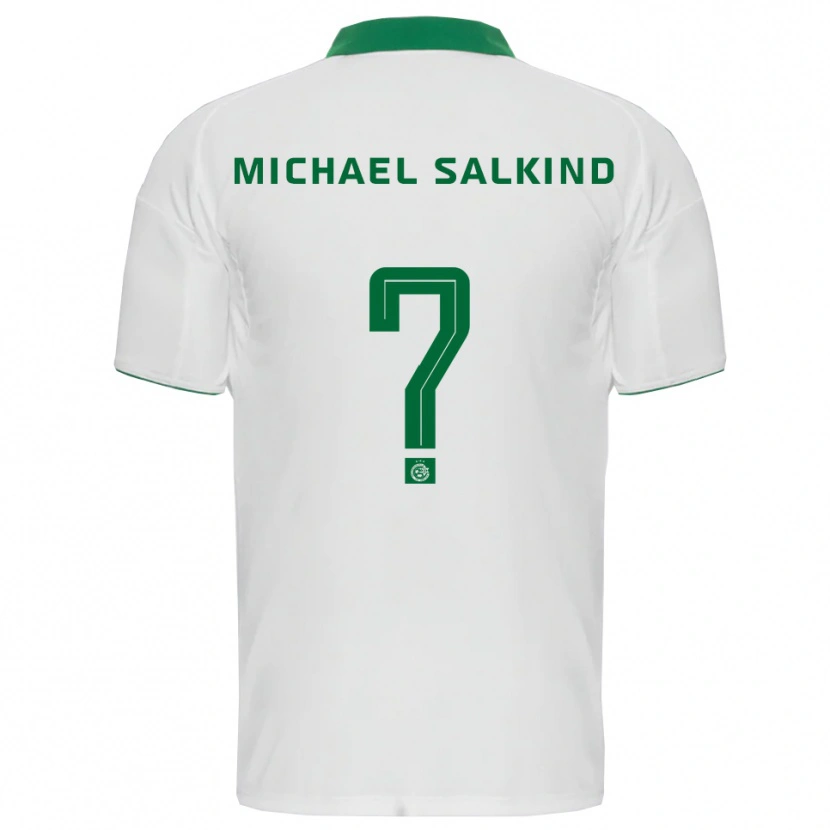 Danxen Criança Camisola Liav Michael Salkind #0 Branco Verde Alternativa 2025/26 Camisa Brasil
