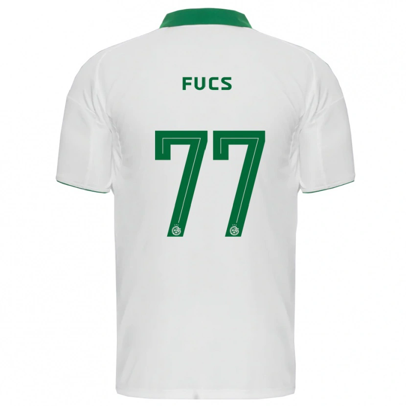 Danxen Criança Camisola Roee Fucs #77 Branco Verde Alternativa 2025/26 Camisa Brasil