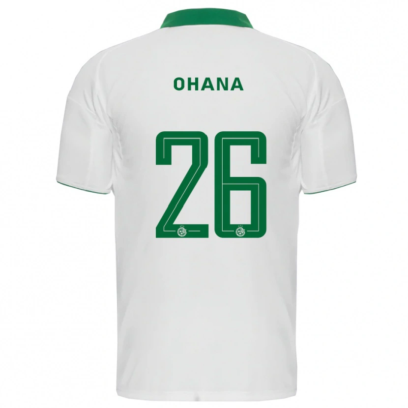 Danxen Criança Camisola Michael Ohana #26 Branco Verde Alternativa 2025/26 Camisa Brasil