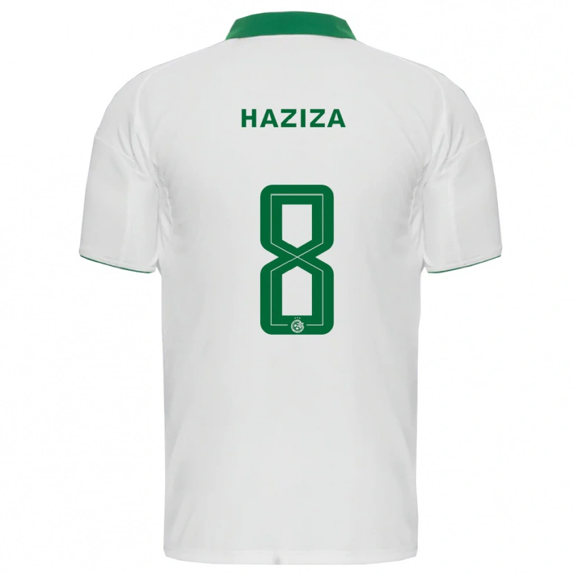 Danxen Criança Camisola Dolev Haziza #8 Branco Verde Alternativa 2025/26 Camisa Brasil