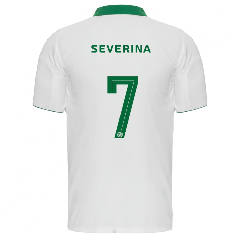 Danxen Criança Camisola Xander Severina #7 Branco Verde Alternativa 2025/26 Camisa Brasil