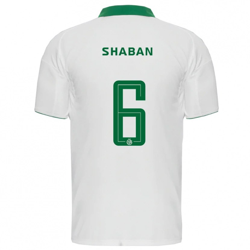 Danxen Criança Camisola Loay Shaban #6 Branco Verde Alternativa 2025/26 Camisa Brasil