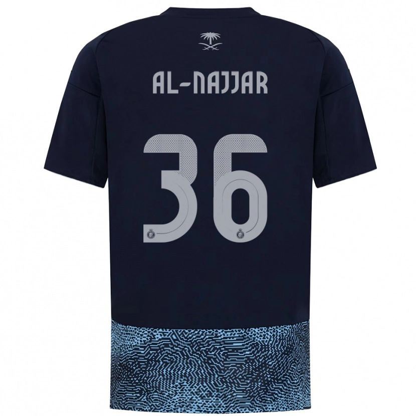 Danxen Criança Camisola Raghed Al-Najjar #36 Marinho Azul Celeste Alternativa 2025/26 Camisa Brasil