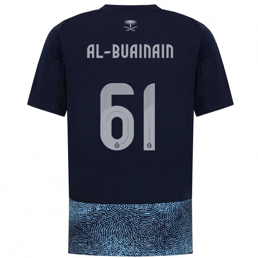 Danxen Criança Camisola Mubarak Al-Buainain #61 Marinho Azul Celeste Alternativa 2025/26 Camisa Brasil