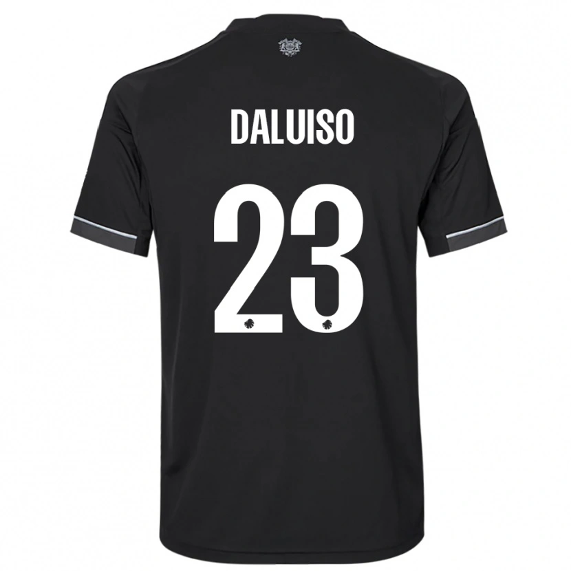 Danxen Criança Camisola Christoffer Daluiso #23 Preto Branco Alternativa 2025/26 Camisa Brasil