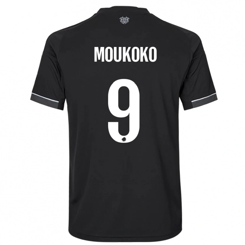 Danxen Criança Camisola Youssoufa Moukoko #9 Preto Branco Alternativa 2025/26 Camisa Brasil