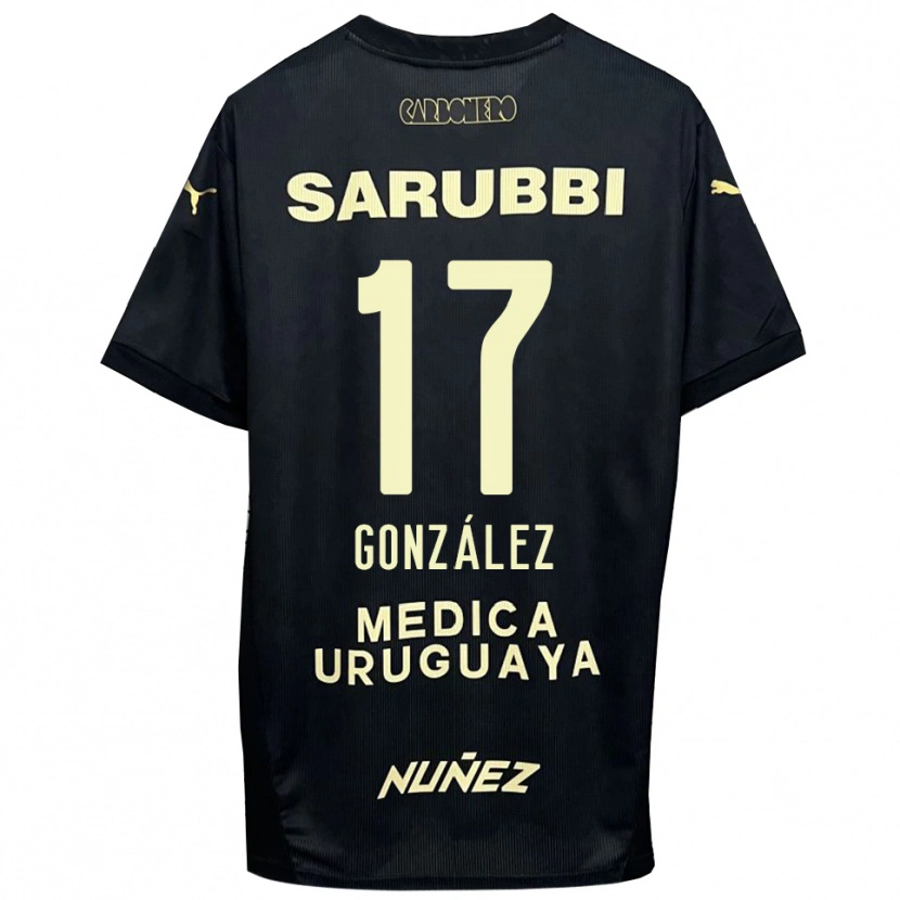 Danxen Criança Camisola Luciano González #17 Preto Dourado Alternativa 2025/26 Camisa Brasil