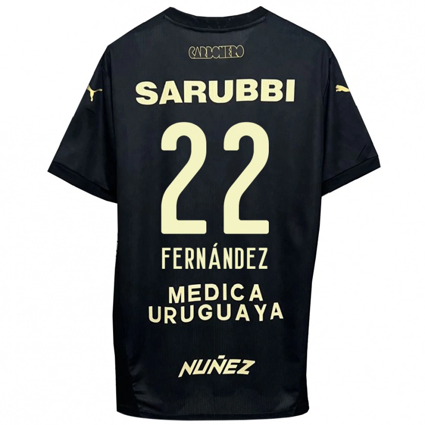 Danxen Criança Camisola Francisco Fernández #22 Preto Dourado Alternativa 2025/26 Camisa Brasil