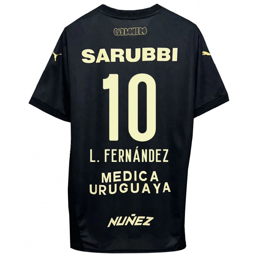 Danxen Criança Camisola Leonardo Fernández #10 Preto Dourado Alternativa 2025/26 Camisa Brasil