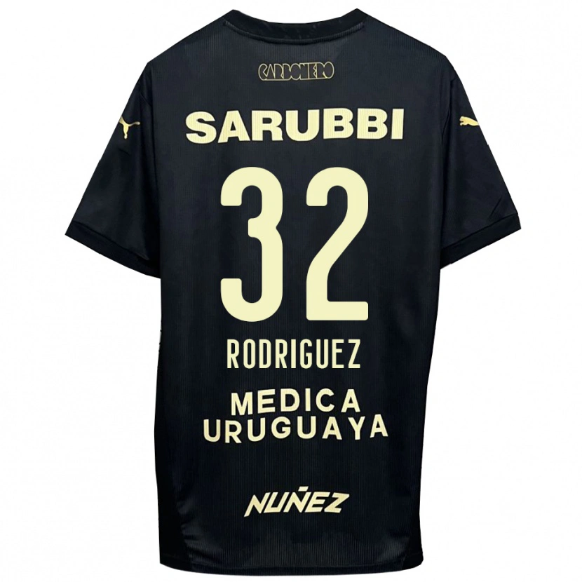 Danxen Criança Camisola Randall Rodríguez #32 Preto Dourado Alternativa 2025/26 Camisa Brasil
