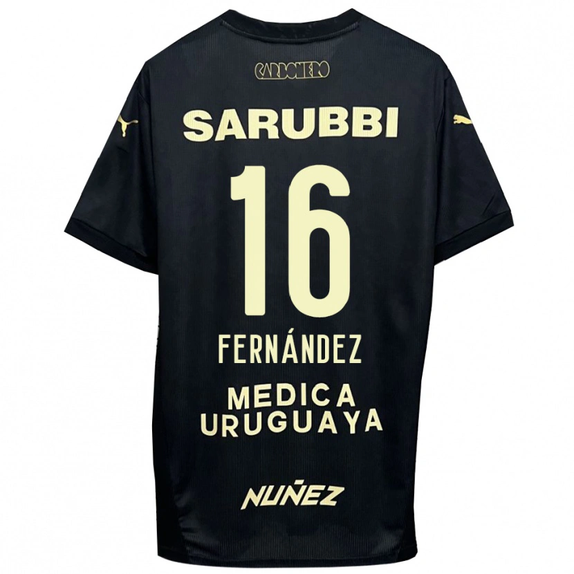 Danxen Criança Camisola Adrián Fernández #16 Preto Dourado Alternativa 2025/26 Camisa Brasil