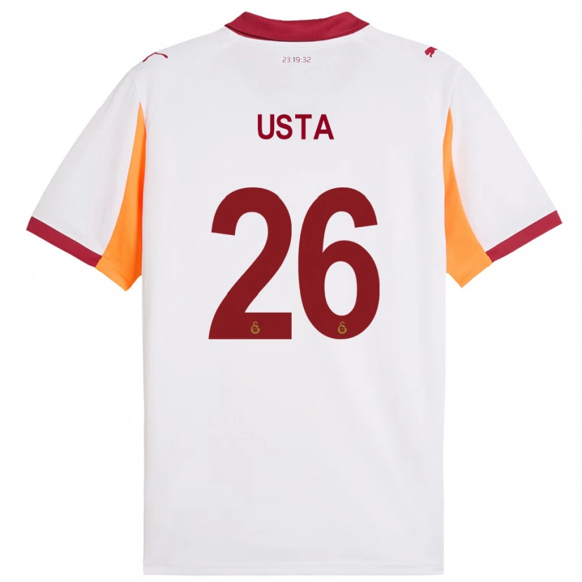 Danxen Criança Camisola Alanur Usta #26 Branco Vermelho Alternativa 2025/26 Camisa Brasil
