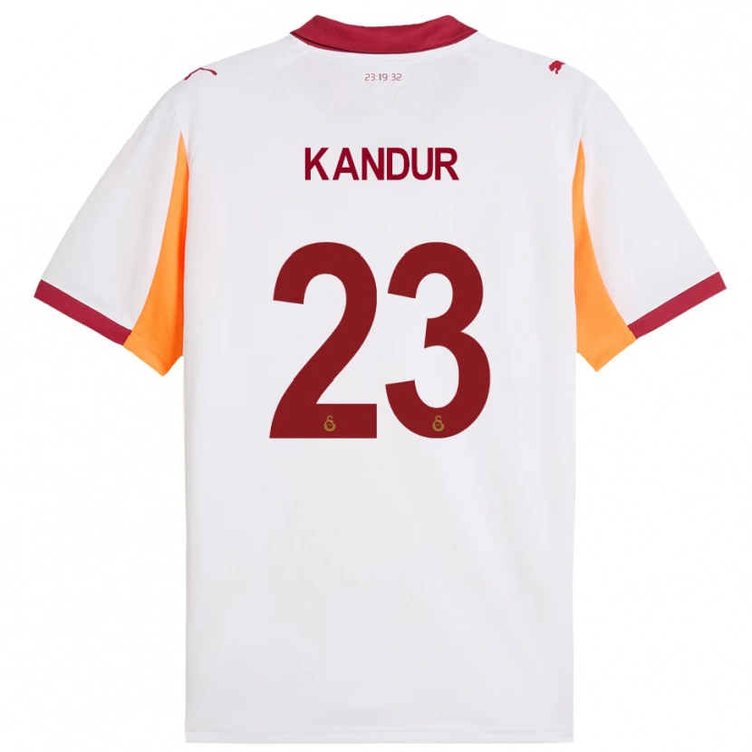 Danxen Criança Camisola Müge Kandur #23 Branco Vermelho Alternativa 2025/26 Camisa Brasil