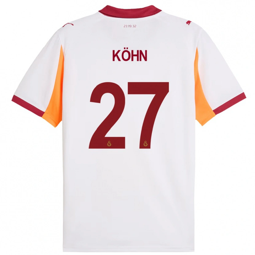 Danxen Criança Camisola Derrick Köhn #27 Branco Vermelho Alternativa 2025/26 Camisa Brasil