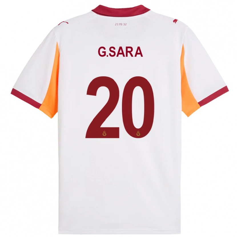 Danxen Criança Camisola Gabriel Sara #20 Branco Vermelho Alternativa 2025/26 Camisa Brasil