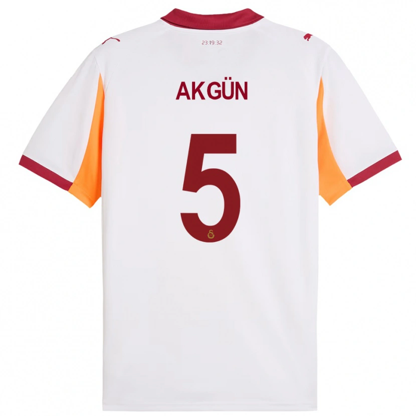 Danxen Criança Camisola Cihan Akgün #5 Branco Vermelho Alternativa 2025/26 Camisa Brasil