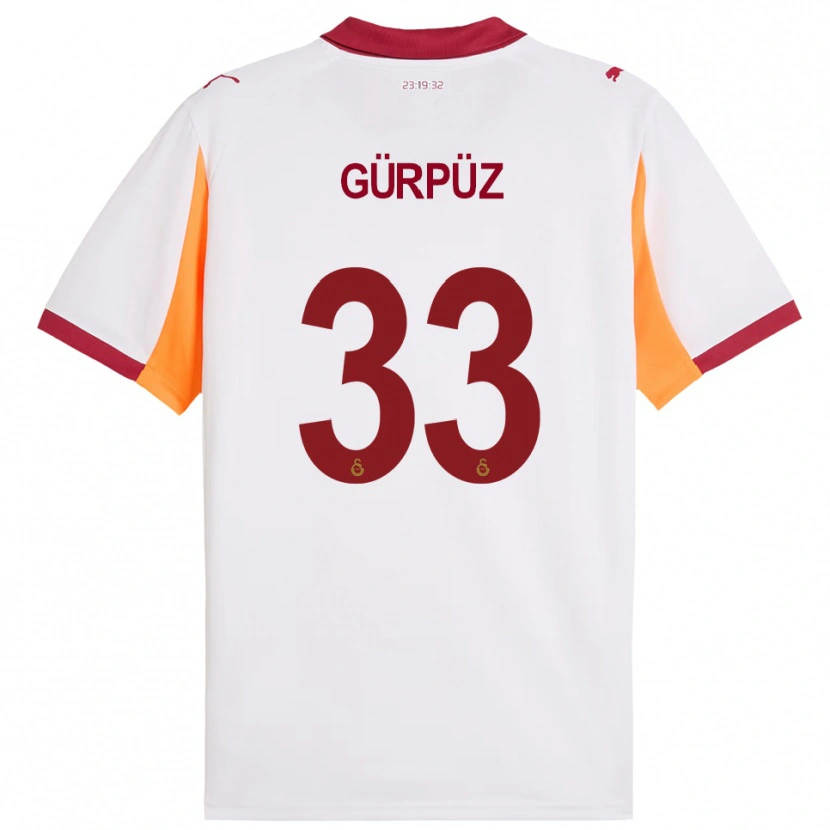 Danxen Criança Camisola Gökdeniz Gürpüz #33 Branco Vermelho Alternativa 2025/26 Camisa Brasil