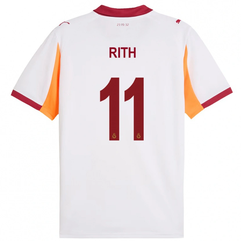 Danxen Criança Camisola Monique Rith #11 Branco Vermelho Alternativa 2025/26 Camisa Brasil
