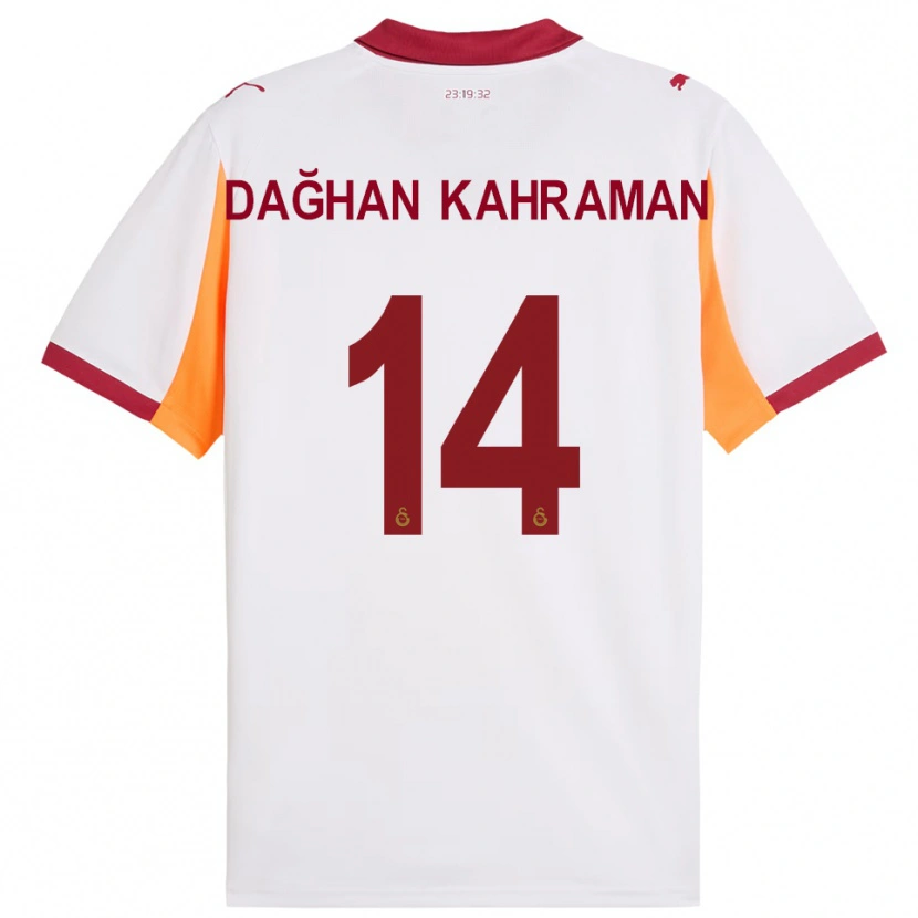 Danxen Criança Camisola Yusuf Dağhan Kahraman #14 Branco Vermelho Alternativa 2025/26 Camisa Brasil