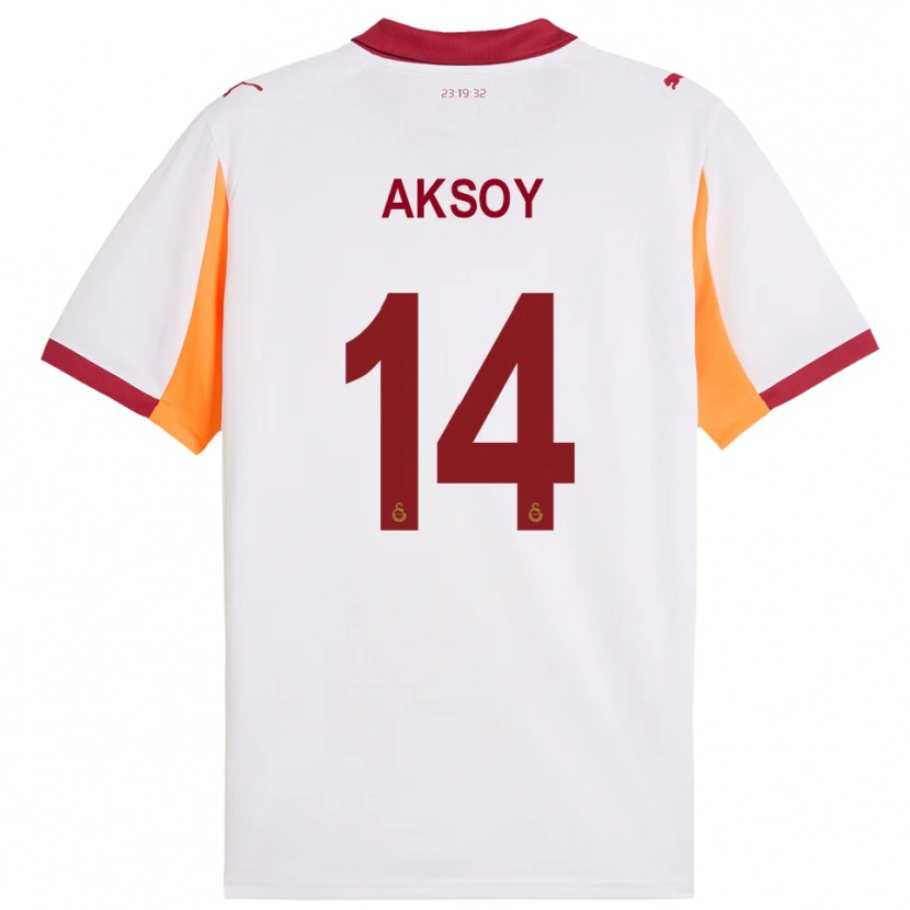 Danxen Criança Camisola Berkan Aksoy #14 Branco Vermelho Alternativa 2025/26 Camisa Brasil
