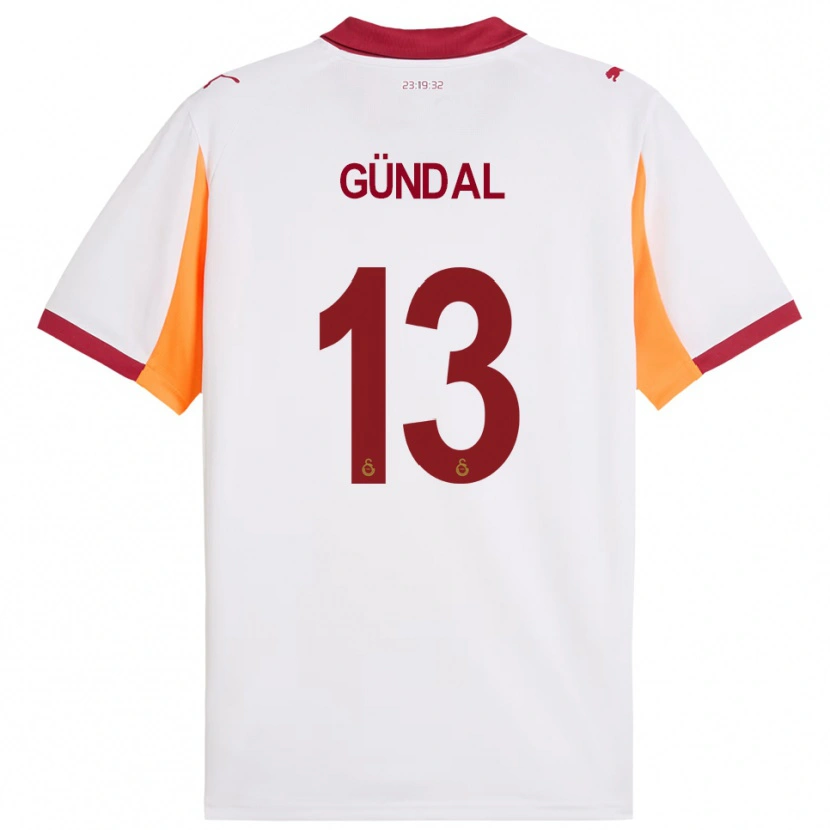 Danxen Criança Camisola Efe Gündal #13 Branco Vermelho Alternativa 2025/26 Camisa Brasil