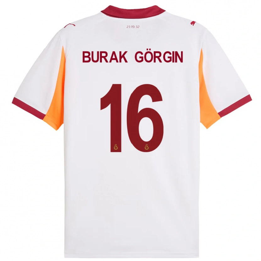 Danxen Criança Camisola Muhammet Burak Görgin #16 Branco Vermelho Alternativa 2025/26 Camisa Brasil