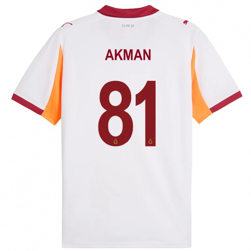 Danxen Criança Camisola Hamza Akman #81 Branco Vermelho Alternativa 2025/26 Camisa Brasil