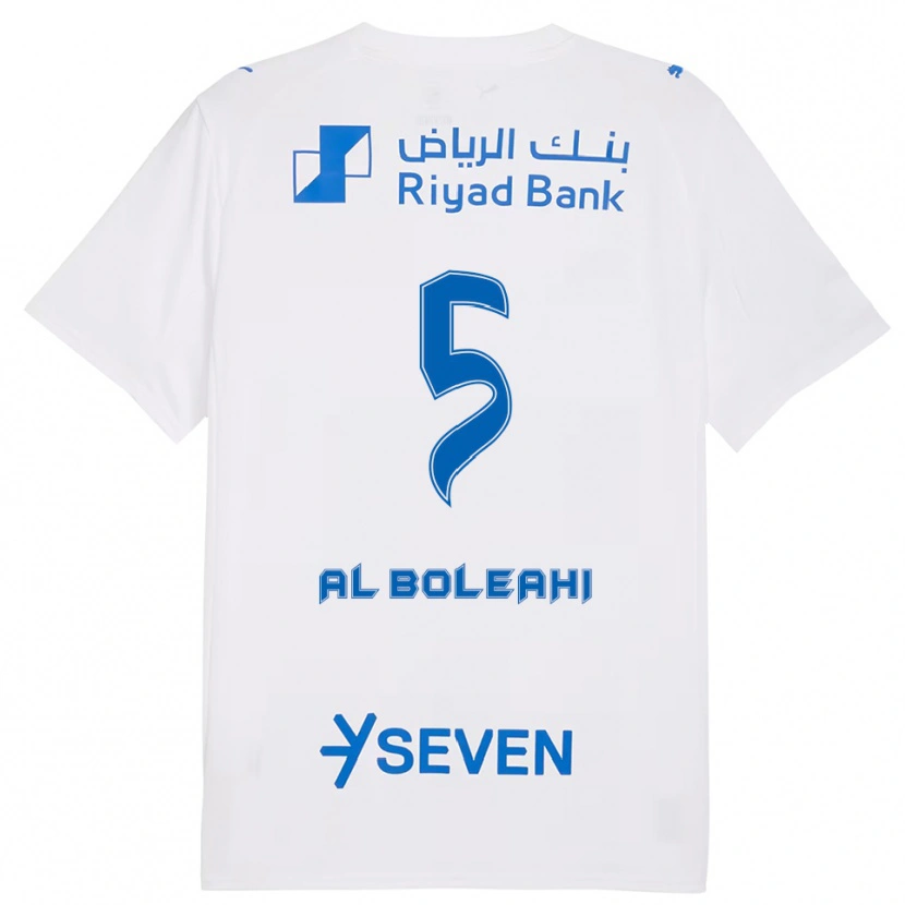 Danxen Criança Camisola Ali Al-Bulayhi #5 Branco Azul Alternativa 2025/26 Camisa Brasil