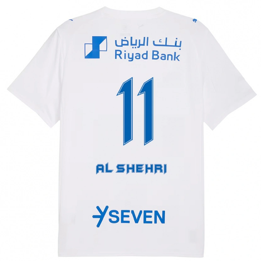 Danxen Criança Camisola Saleh Al-Shehri #11 Branco Azul Alternativa 2025/26 Camisa Brasil