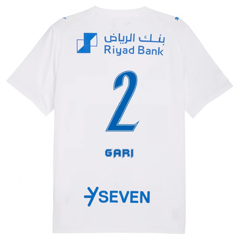 Danxen Criança Camisola Fatimah Gari #2 Branco Azul Alternativa 2025/26 Camisa Brasil